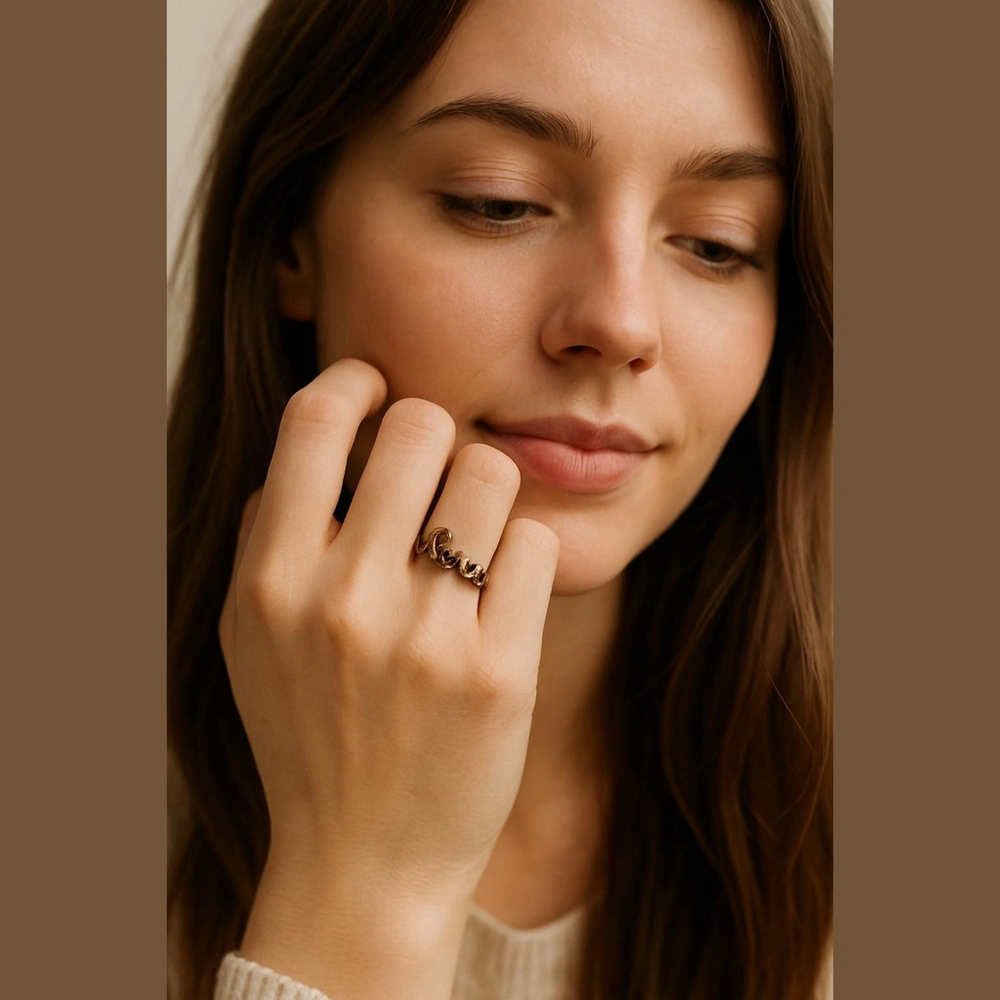 Unbranded Ring Women's Jewelry Rose Gold and Silver One Size